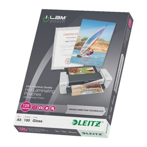 LEITZ Laminierfolien UDT glänzend für A5 125 micron, 100 St.