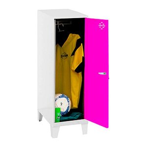 Simonrack Spind SIMONLOCKER DISM SINGLE weiß, pink 8425437120428, 1 Schließfach 30,0 x 50,0 x 101,5 cm