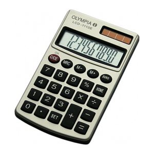 Olympia Taschenrechner LCD-1110E silber