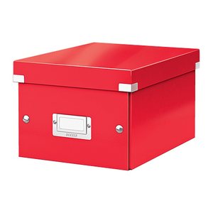 LEITZ Click & Store Aufbewahrungsbox 7,4 l rot 21,6 x 28,2 x 16,0 cm, 1 St.