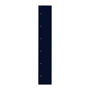 BISLEY Schließfachschrank oxfordblau CLK186639, 6 Schließfächer 30,5 x 45,7 x 180,2 cm