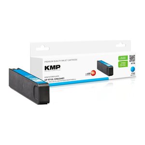 KMP H118 cyan Druckerpatrone kompatibel zu HP 971XL (CN626AE)