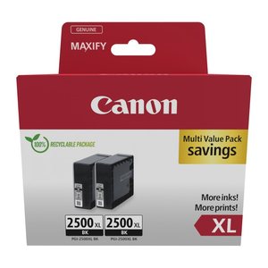Canon PGI-2500 XL BK TWIN schwarz Druckerpatronen, 2er-Set