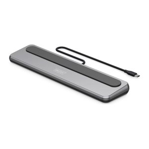 DIGITUS Docking USB-C->HDMI,DP,USBA,USBC,RJ45,PD silber