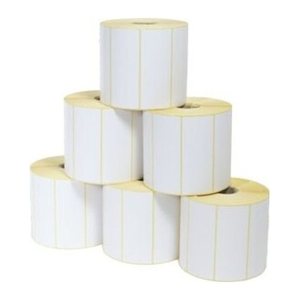 ZEBRA Etikettenrollen für Etikettendrucker weiß, 57,0 x 76,0 mm, 12 x 930 Etiketten