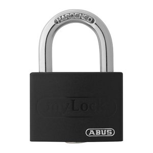 ABUS Vorhängeschloss myLock T65AL/40 schwarz, 1 St.
