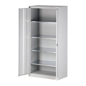 BISLEY Stahlschrank HC782S4G645 lichtgrau 4 Fachböden 91,4 x 50,0 x 195,0 cm, aufgebaut, 1 St.