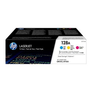 HP 128A (CF371AM) cyan, magenta, gelb Tonerkartuschen, 3er-Set
