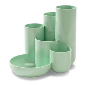 HAN Schreibtisch-Organizer CAMPUS pastellgrün Polystyrol 6 Fächer 13,1 x 15,4 x 13,7 cm