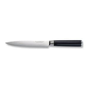 Echtwerk Tranchiermesser Damast silber, schwarz, Klinge: 18,0 cm, 1 St.