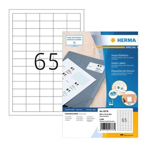 HERMA Etiketten weiß 38,1 x 21,2 mm, 80 Blatt