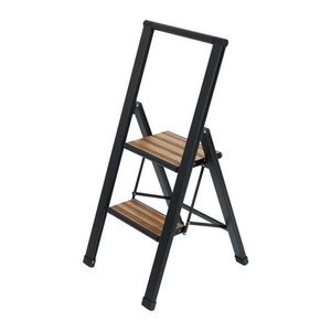 WENKO Klapptritt schwarz 2 Stufen, H: 94,0 cm