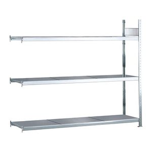 SCHULTE Anbau-Schwerlast-Weitspannregal WS 2000 15521 silber 225,0 x 40,0 x 200,0 cm