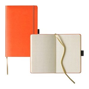 Lediberg Notizbuch Tucson ca. DIN A5 kariert, orange Hardcover 240 Seiten, 1 St.