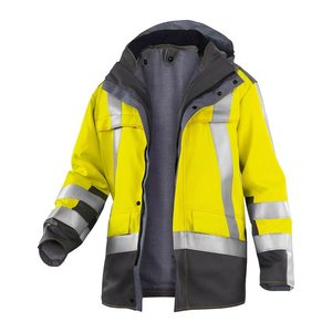KÜBLER® unisex Warnjacke PSA SAFETY X8 warngelb, anthrazit Größe XL