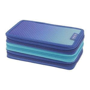 herlitz Federmäppchen befüllt Dip Dye blau/türkis 31-teilig, 19,3 x 7,0 cm
