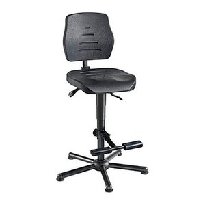 meychair XXL Arbeitsdrehstuhl W15-25-H-PU-AH2 schwarz
