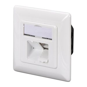 DIGITUS Unterputzdose Cat6 2xRJ45 geschirmt weiß