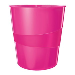 LEITZ WOW Duo Colour Papierkorb 15,0 l pink, 1 St.