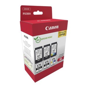 Canon PG-575XLx2/CL-576XL schwarz, color Druckköpfe, 3er-Set