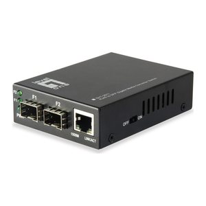 LevelOne Switch 1xGE/2x SFP Media Konverter Plastik