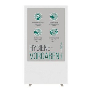 PAPERFLOW Trennwand easyScreen, Hygiene-Vorgaben weiß 94,0 x 174,0 cm, 1 St.