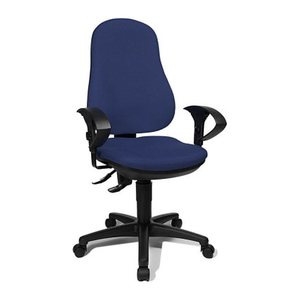 Topstar Bürostuhl Point 70, 8170UG26 Stoff blau, Gestell schwarz