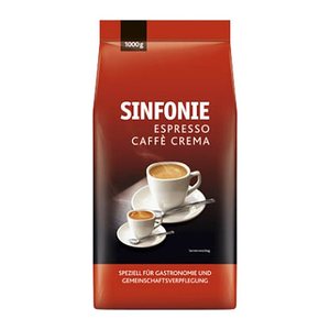 JACOBS SINFONIE ESPRESSO CAFFÈ CREMA Kaffeebohnen, Arabica- und Robustabohnen kräftig, 1 kg