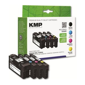 KMP E226XV schwarz, cyan, magenta, gelb Druckerpatronen kompatibel zu EPSON 35XL / T3596XL, 4er-Set