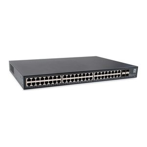LevelOne Switch 48xGE/4x10GSFP+ 19"unmanaged Metall