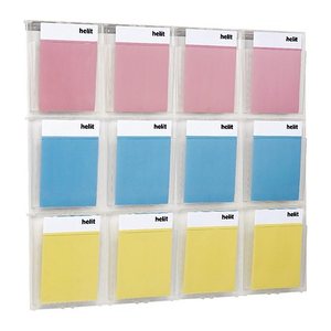 helit Wandprospekthalter the placativ transparent DIN A4 113,6 x 5,4 x 97,8 cm, 1 St.