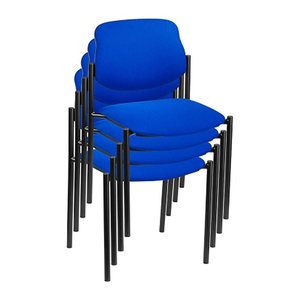 Nowy Styl Besucherstühle Styl STYL BLACK C 6 4ER blau Stoff, 4 St.