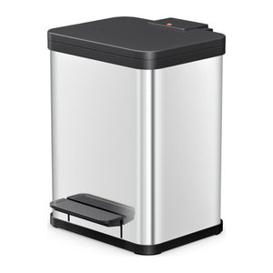 Hailo Öko uno Plus M Mülleimer 17,0 l silber, 1 St.