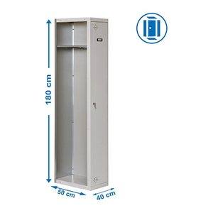 Simonrack Anbau-Spind SIMONLOCKER DIY grau 8435104936221, 1 Schließfach 40,0 x 50,0 x 180,0 cm