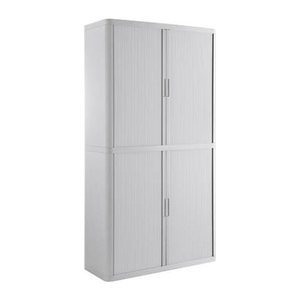 PAPERFLOW easyOffice Rollladenschrank weiß ohne Fachböden 110,0 x 41,5 x 204,0 cm