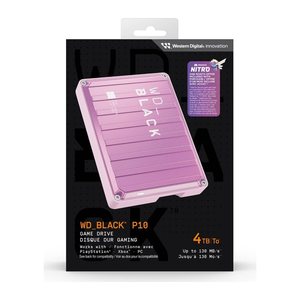 Western Digital WD_BLACK P10 Game Drive 4 TB externe HDD-Festplatte pink