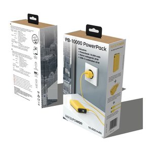 RealPower Powerbank PB-10000 Set gelb 10.000mAh