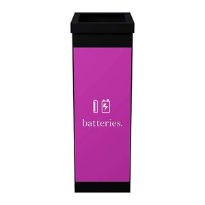 PAPERFLOW Mülleimer 60,0 l schwarz, lila, 1 St.