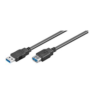 goobay USB 3.0 A Kabel 1,8 m schwarz, 1 St.