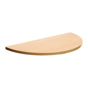 SODEMATUB Verbindungsplatte buche, halbrund 80,0 x 40,0 x 1,9 cm