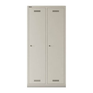 BISLEY Spind MonoBloc ML08D1 lichtgrau ML08D1645, 2 Schließfächer 81,0 x 50,0 x 170,0 cm