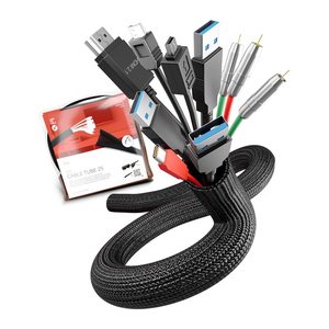 LABEL THE CABLE Kabelmantel CABLE TUBE schwarz, 1 St.