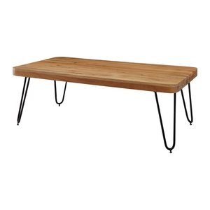 WOHNLING Couchtisch rechteckig Massivholz akazie 115,0 x 60,0 x 40,0 cm, 1 St.