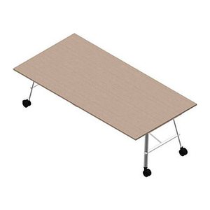 Quadrifoglio Konferenztisch SERENITY ulme weiß rechteckig, A-Gestell weiß, 240,0 x 120,0 x 75,0 cm