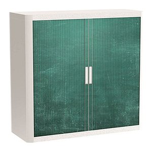 PAPERFLOW easyOffice Vintage Rollladenschrank 62368 2 Fachböden 110,0 x 41,5 x 104,0 cm