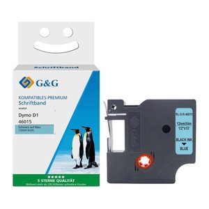 G&G Seiden Schriftband kompatibel mit Dymo D1/46015