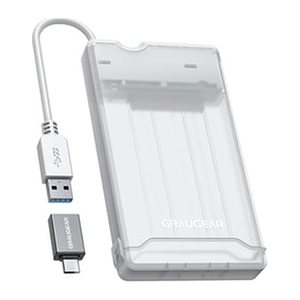 GRAUGEAR externes Festpl.Gehäuse 2,5"HDD/SSD USB 3.2 Alu