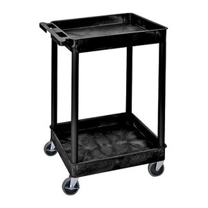 LUXOR Etagenwagen schwarz 61,0 x 46,0 x 95,0 cm