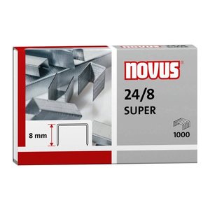 novus Heftklammern SUPER 24/8, 1.000 St.