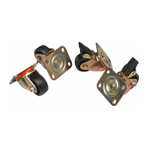 Equip 4xRollen für Serverschränke Basic/DF 75mm schwarz